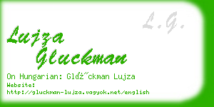 lujza gluckman business card